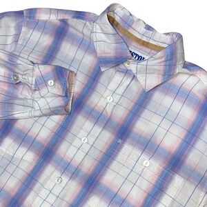 Resistol Outdoors Men's Plaid Button Up Shirt Long Sleeve Western Cowboy Size XL